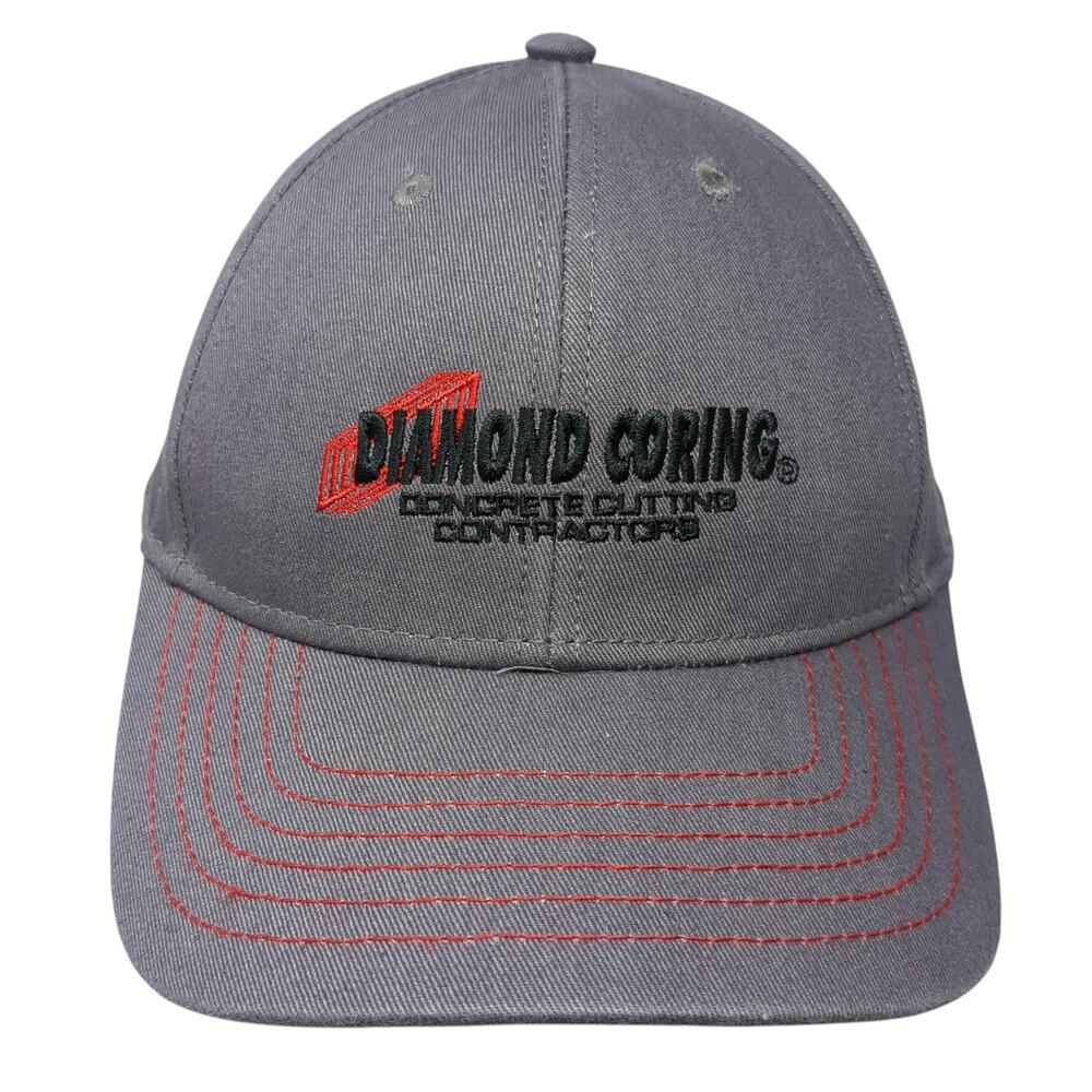 Diamond Coring Concrete Cutting Contractors Baseball Cap Gray OS Hammette Sharp
